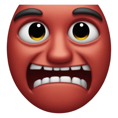 Devil face crying tears sticker