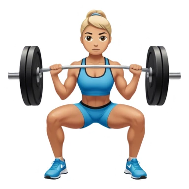 nike athlete weighted squats sticker