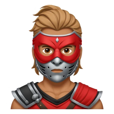 warrior with full mask sticker