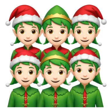 christmas elves sticker