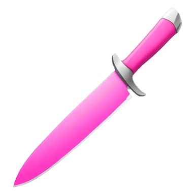 Pink knife sticker