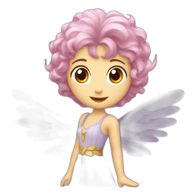 Une fée en entier avec des ailes sticker