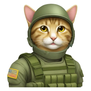 Ukrainian military cat (air defense) army a cat is kid sticker
