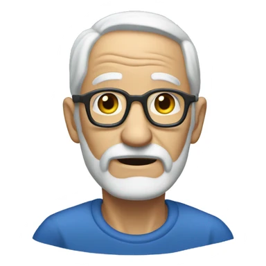 Blueprint old man sticker