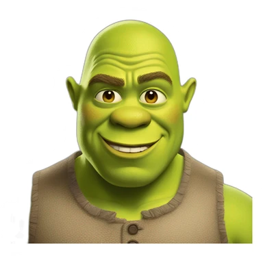 Shrek qui dance du tango avec des yeux normal sticker