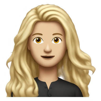 blonde white woman long hair and Jack Schlossberg sticker