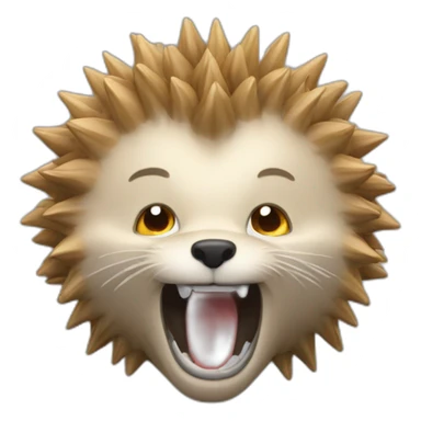 Hérisson qui sourit sticker