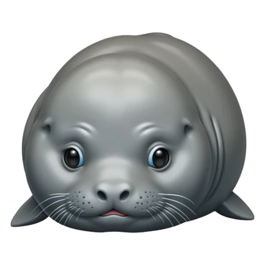 Fat monk seal sticker