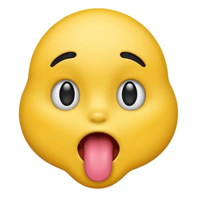 Emoji sticking tongue out￼ sticker