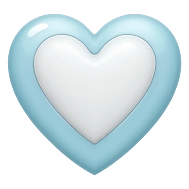 Make white heart like this 💞 but in white color sticker