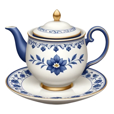 porcelain tea cups sticker