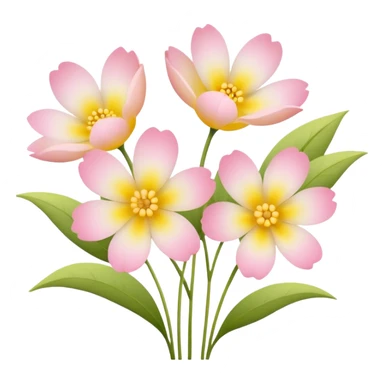 🌸 Small pastel flowers for calm sticker