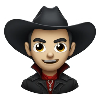 Vampire cowboy  sticker