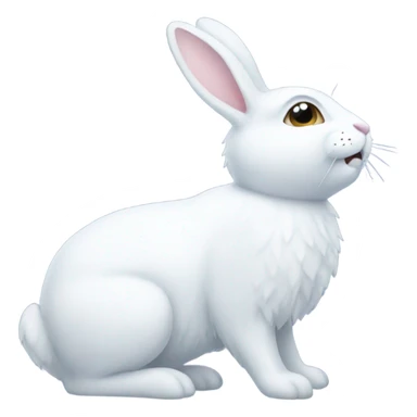 Snow rabbit sticker