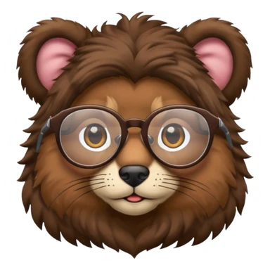 animal wtih glasses and body sticker