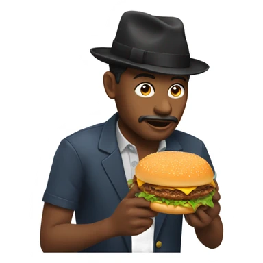 Elon musl eating burger  sticker