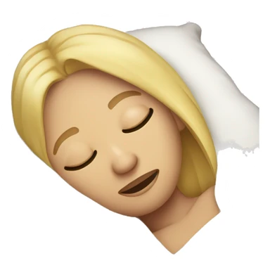 Mujer rubia dormida  sticker