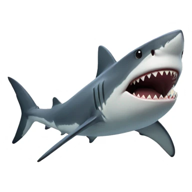 shark with topha sticker
