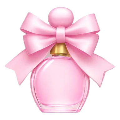 Light pink bow perfume  sticker