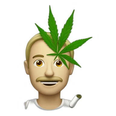 Cannabis smoker sticker