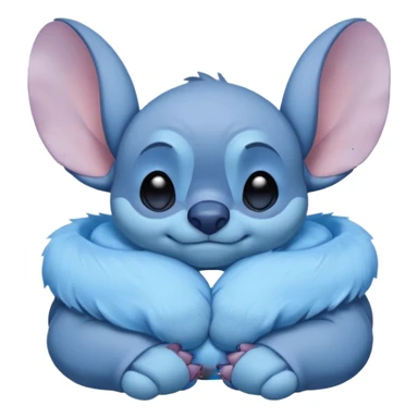 Stitch from Lilo and Stitch, looking sleepy sticker