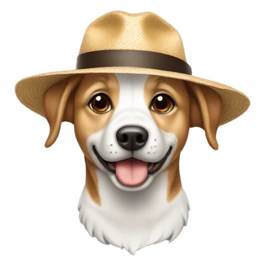 Chien avec un chapeau  sticker