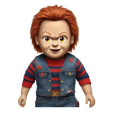 Chucky doll sticker