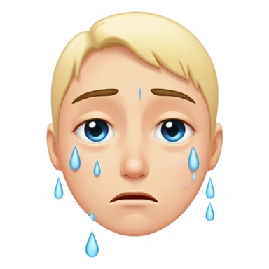 violently crying emoji sticker