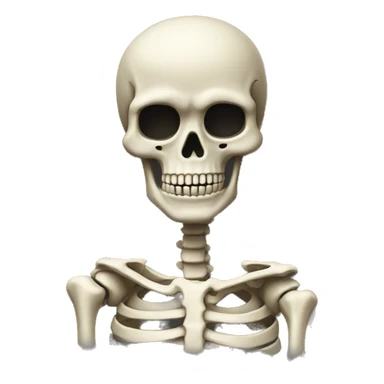 skeleton peeking from right the side sticker