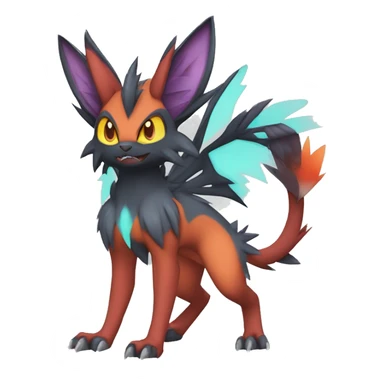 Noivern-Zorua-Nargacuga-Torracat-Fakemon-hybrid full body sticker