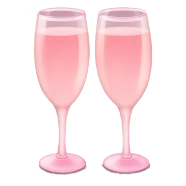 Pink champagne glasses  sticker