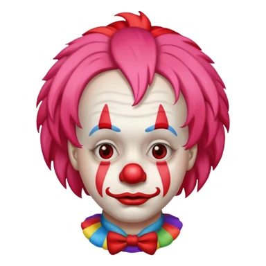 Sad clown emoji sticker