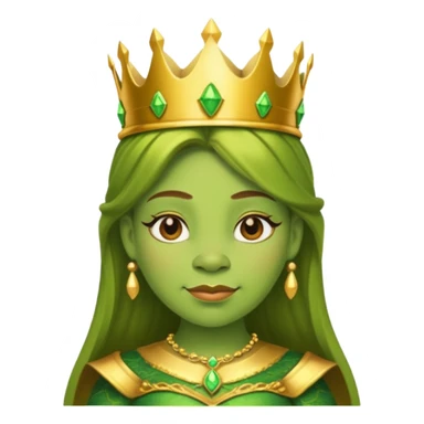 shrek princess, bold, crown sticker