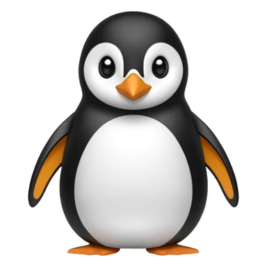 Elinde kasık tutan ve gozlük takan  Penguin sticker