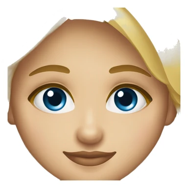 Chica rubia de ojos azules  sticker