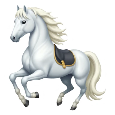 White horse sticker