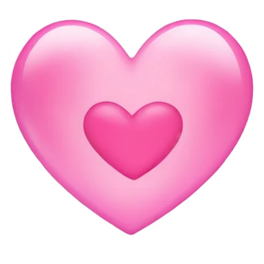 Pink bubble Heart  sticker