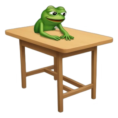 pepe frog flipping table sticker
