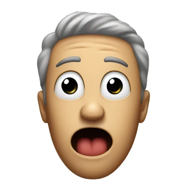 a face with a question mark on the right top and looks like shock sticker