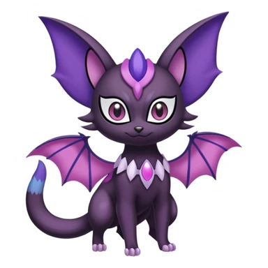 Meloetta-Purrloin-Noibat-Pokémon-Fakémon-fusion-hybrid-creature sticker