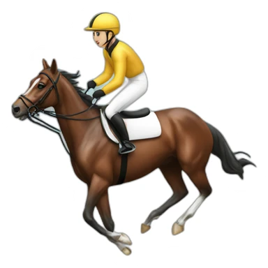 Jockey whip sticker