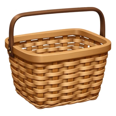 wicker basket  sticker