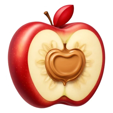 apple slices with peanutbutter sticker