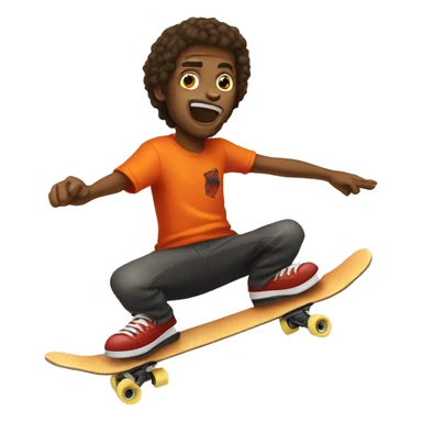 Skate che va a fuoco sticker