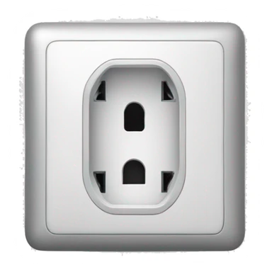 power socket only one hole sticker