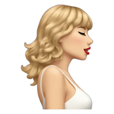 taylor swift kissing herself sticker