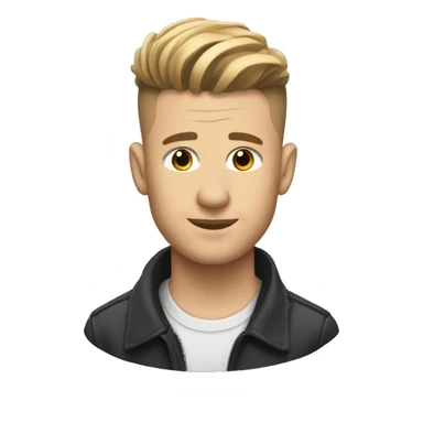 Tyler Blevins with a low taper fade sticker