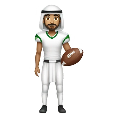 Arab person play football sticker