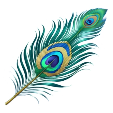 Peacock feathersone feather sticker