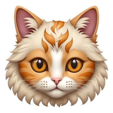 Cat with spirals as eyes sticker